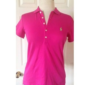 Womens Ralph Lauren Pink Polo